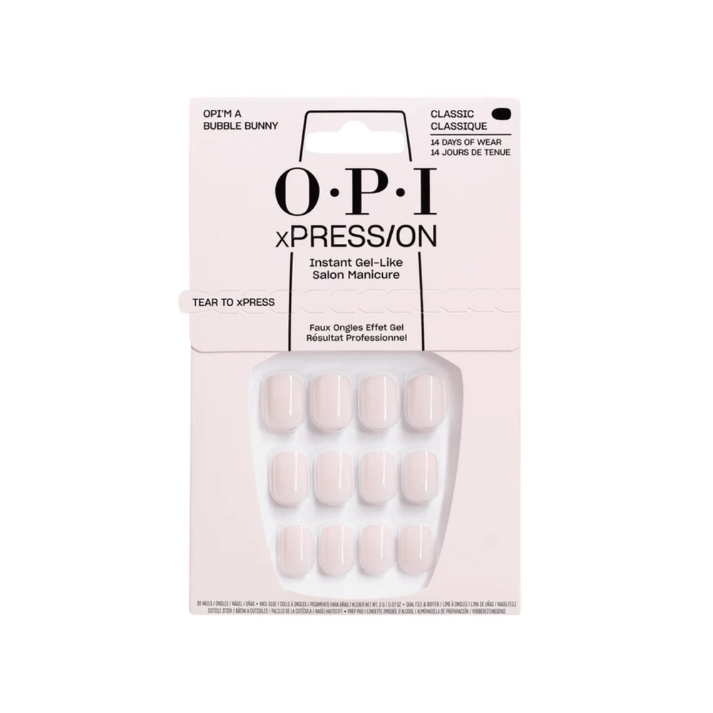 OPI. XPRESS/ON CLASSIC NAIL SET - OPI'M A BUBBLE BUNNY